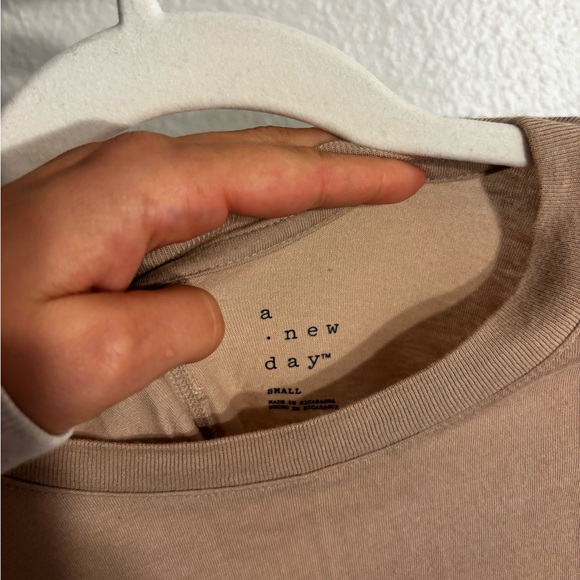 a new day Tan Short Sleeve Women's Tee - Picture 2 of 3